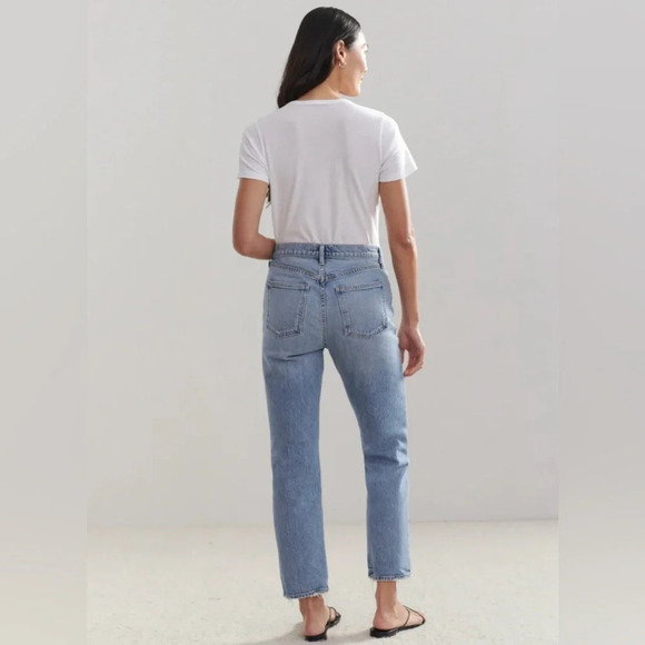 NWT AGOLDE High-Rise Stovepipe Jean Women’s 33 Classic Straight Leg Light Wash‎ - Picture 4 of 11